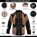 MNEX PRO FIGHTING LIMITED MENS COWBOY WESTERN SUEDE LEATHER JACKET WITH BONES BEADS FRINGES- BIKERS STYLE MENS CLASSIC FASHION. MNEX PRO FIGHTING LIMITED 