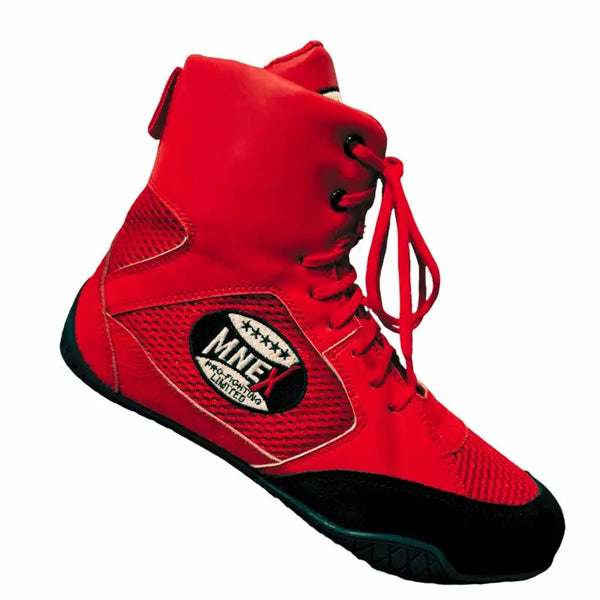 MNEX Pro Fighting Limited Red Boxing, MMA & Wrestling Shoes.