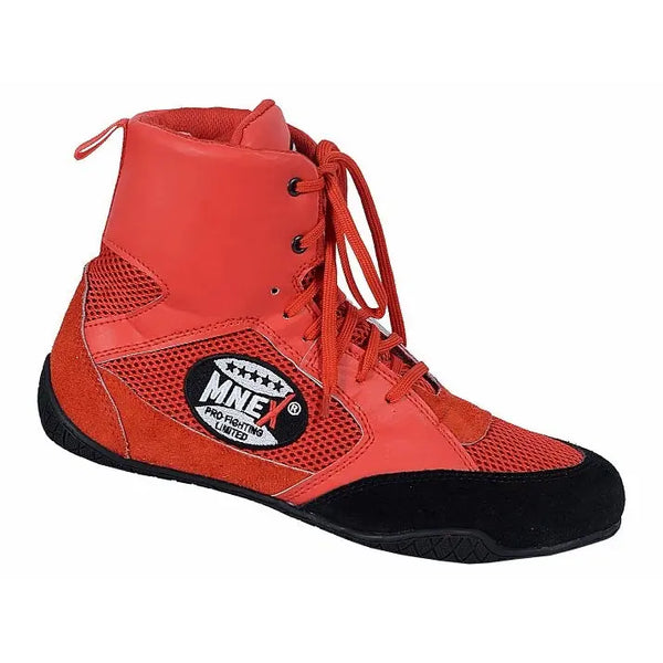 MNEX Pro Fighting Limited Red Boxing, MMA & Wrestling Shoes.