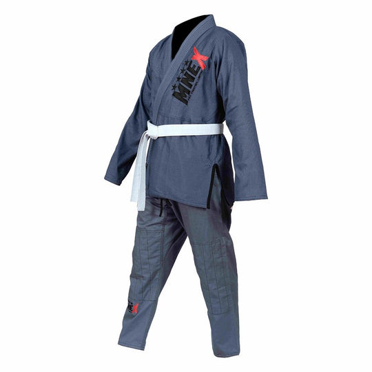 MNEX PRO FIGHTING LIMITED Grey Brazilian Jiu Jitsu Suits for Men's BJJ Gi Kids/Adult BJJ Suit Kimono 450Gsm MNEX PRO FIGHTING LIMITED BJJ GI BJJ GI SUIT Grey