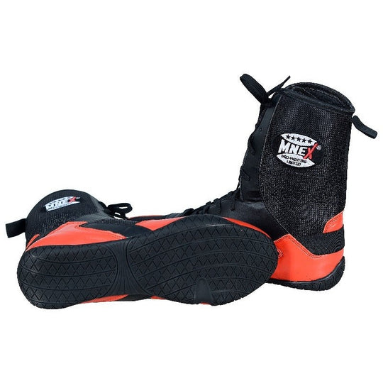 MNEX PRO FIGHTING LIMITED Professional Men's Boxing Boots - Red/Black Cowhide Leather - Rubber Sole - UK Sizes 7-12 - Perfect for Boxing, Kickboxing, and Martial Arts Training MNEX PRO FIGHTING LIMITED #boxing_shoes_gold #mma_shoes_gold #wrestling_shoes_gold BOXING SHOES Boxing Shoes new MARTIAL ART SHOES MMA SHOES New Boxing Shoes Wrestling Shoes