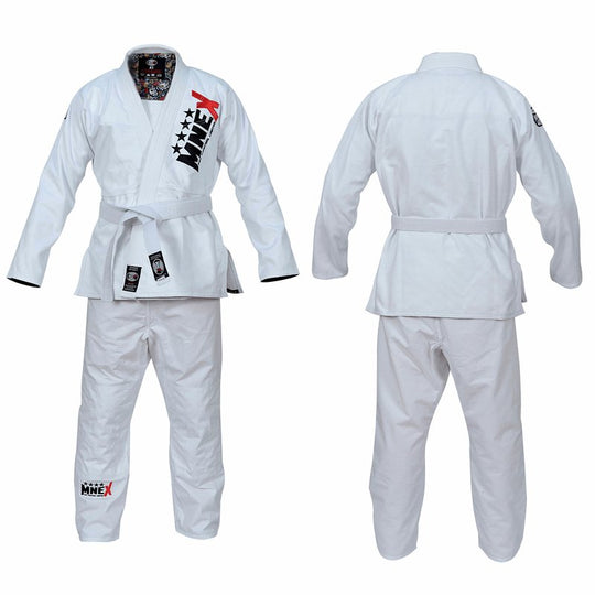 MNEX PRO FIGHTING LIMITED White Brazilian Jiu Jitsu Suits for Mens BJJ Gi Kids/Adult BJJ Suit Kimono Uniform 100% Cotton 450Gsm Preshrunk Lightweight Fabric Ju-Jitsu Suit MNEX PRO FIGHTING LIMITED #bjj_gi_suit_white BJJ GI BJJ GI SUIT SIZE A0 SIZE A1 SIZE A2 SIZE A3 SIZE A4 SIZE A5 size K0 SIZE K1 SIZE K3